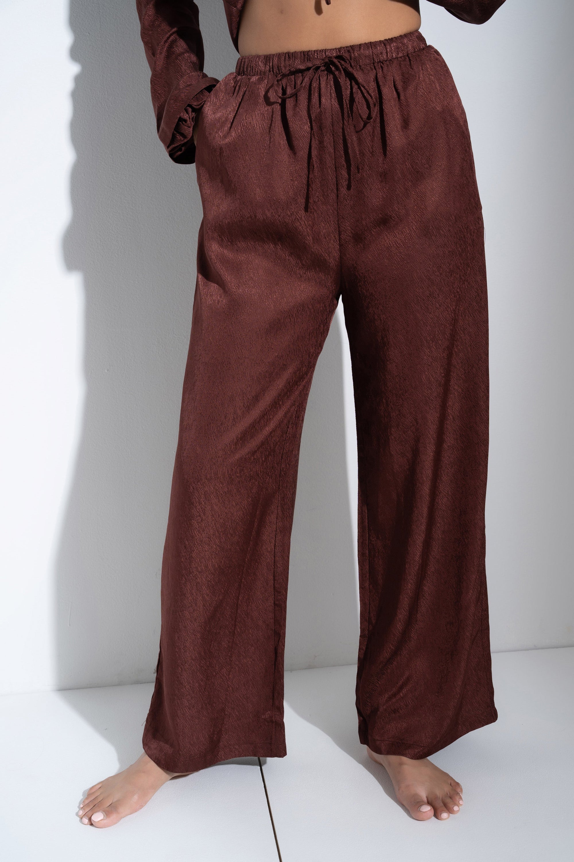 Be Idle - Drawstring Pant - Brown -