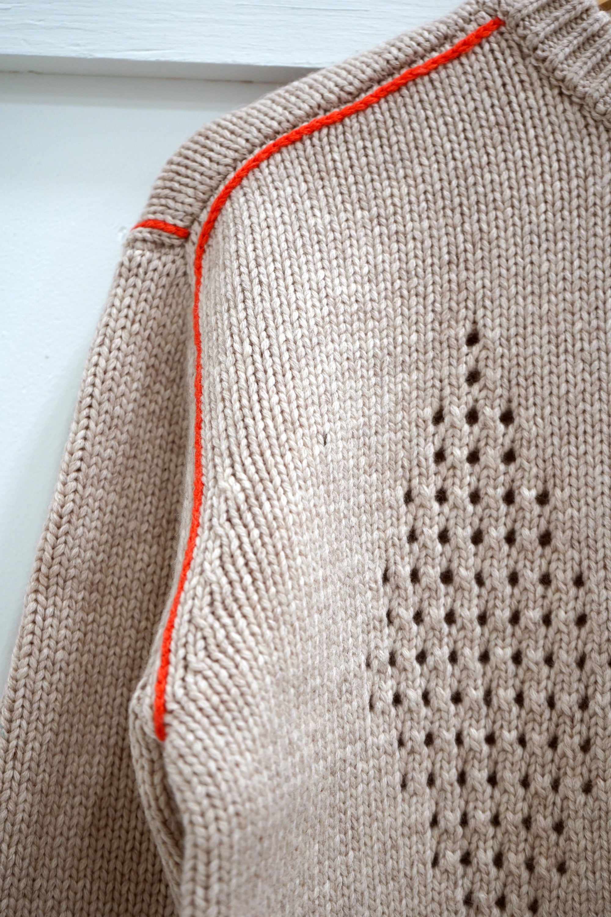 DEGEN - Diamond Eyelet Cardigan - Breeze -