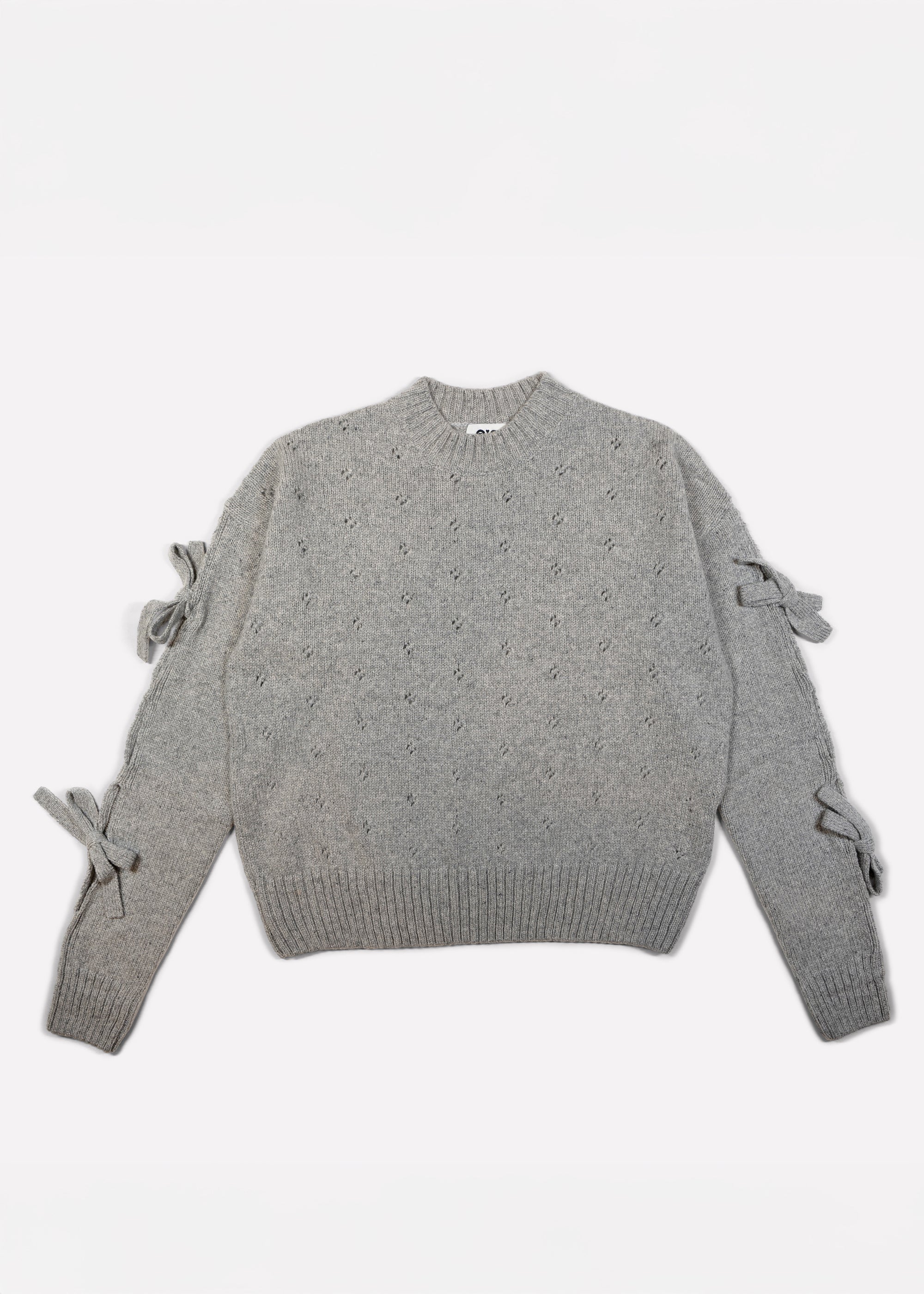 Bow Sweater - Grey