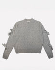 Gigi Knitwear - Bow Sweater - Grey -
