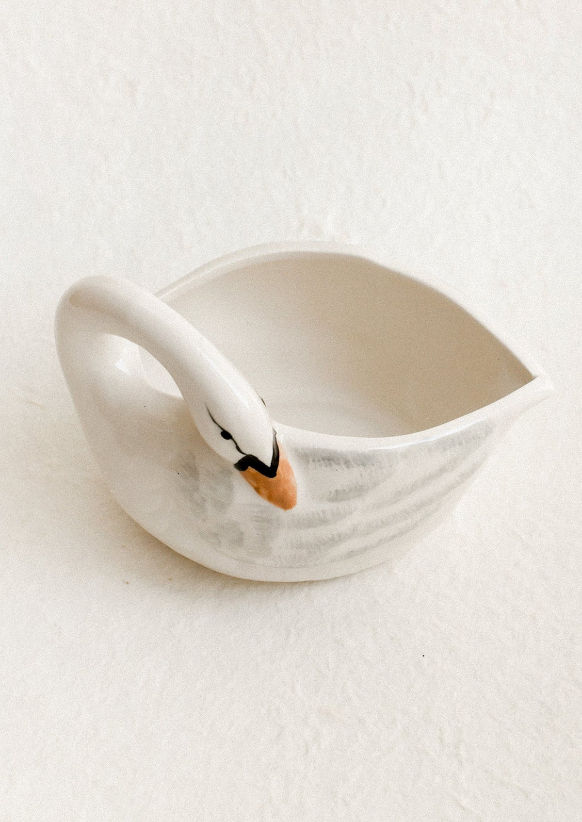 Stoneware Swan Creamer Dish