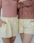 Wildflo Studio - Cotton Shorts Cream -