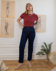 Loup - Parker Straight Leg Jeans - Dark Indigo -