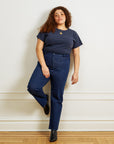 Loup - Parker Straight Leg Jeans - Dark Indigo -