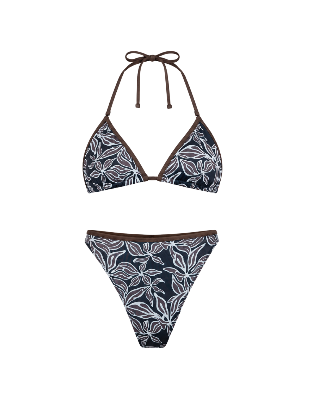 Noserider Surf Club - Medium Coverage Surf Bikini Bottom in Dark Tropics -