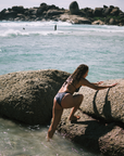 Noserider Surf Club - Triangle Surf Bikini Top in Dark Tropics -