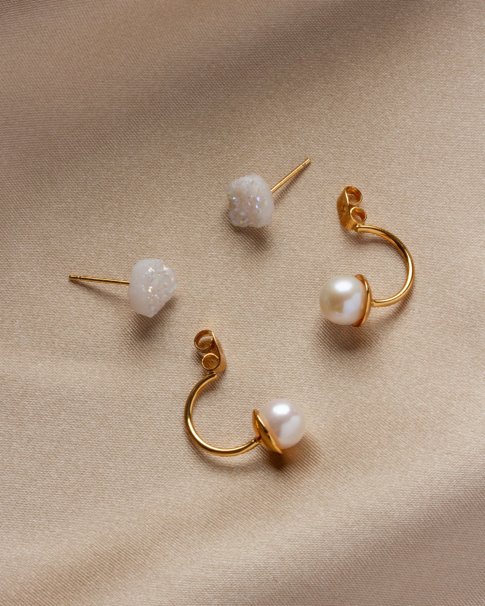 Luna Norte - Ebb and Flow Front Back Earrings -