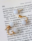 Luna Norte - Mars Moons Front Back Gemstone Earring -