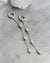 Luna Norte - Stacked Pearl Huggie Hoop Earrings Silver -