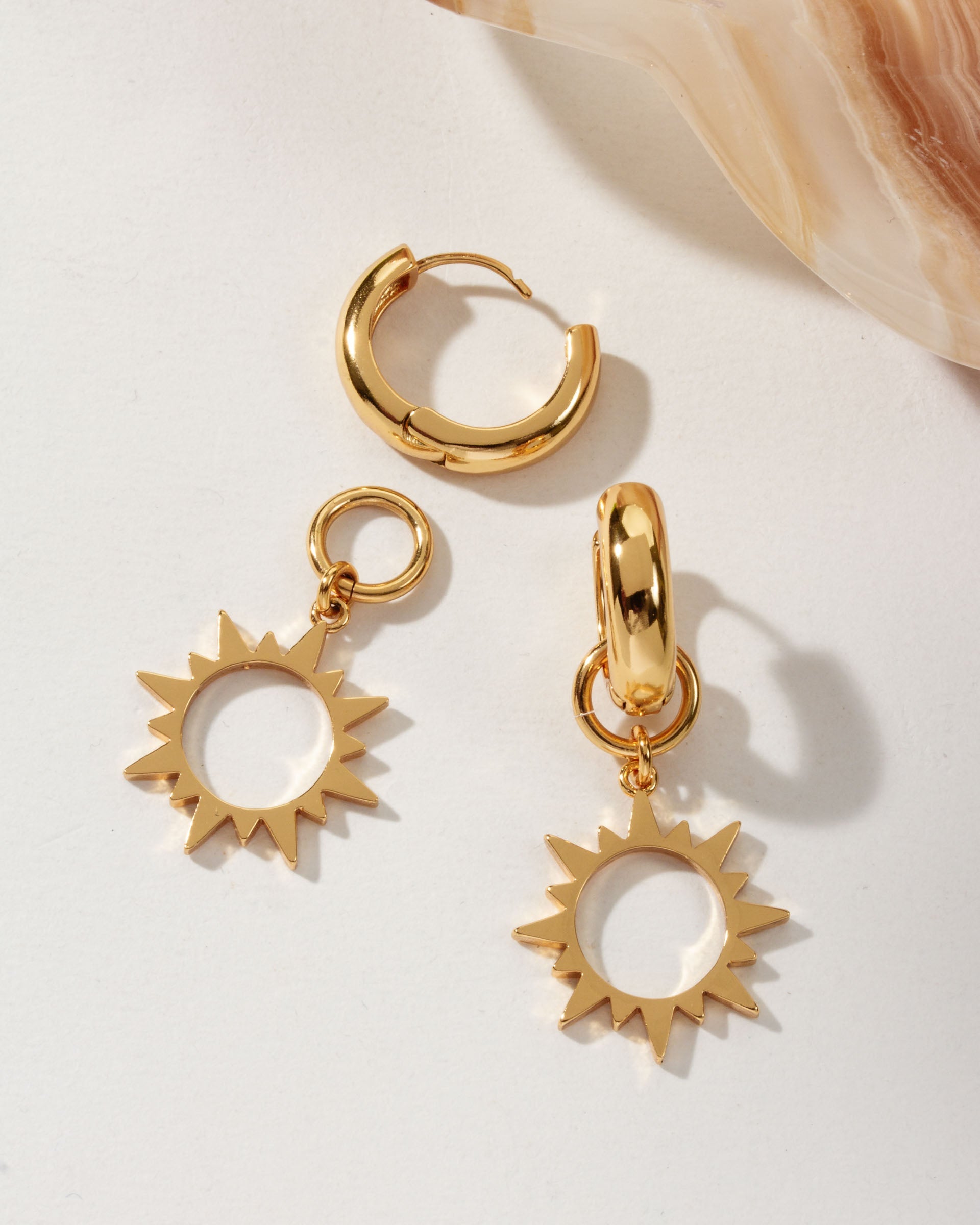 Luna Norte - Caffeine Interchangable Huggie Earring -