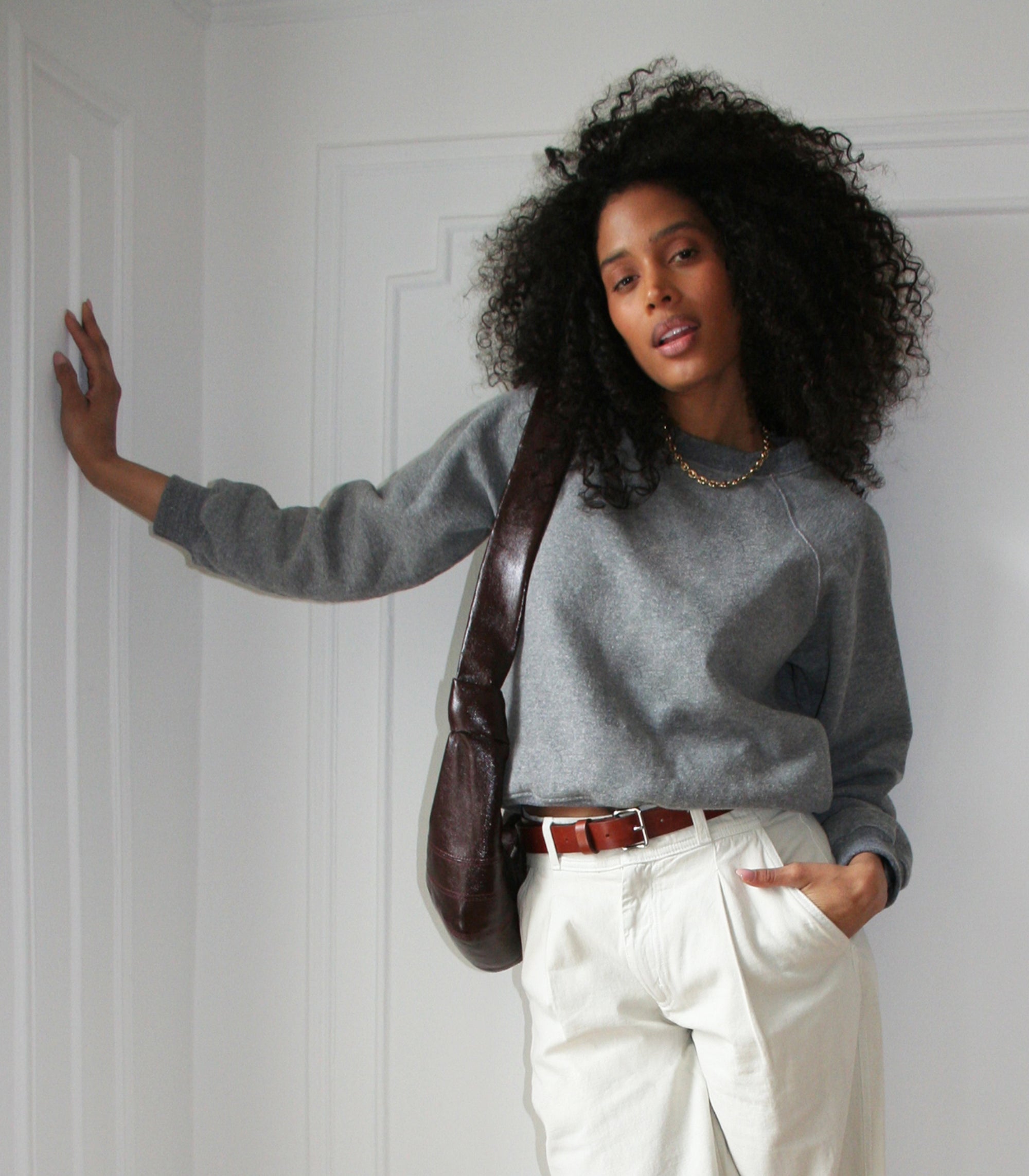 Loup - Nico Crew Neck Sweatshirt - Heather Gray -