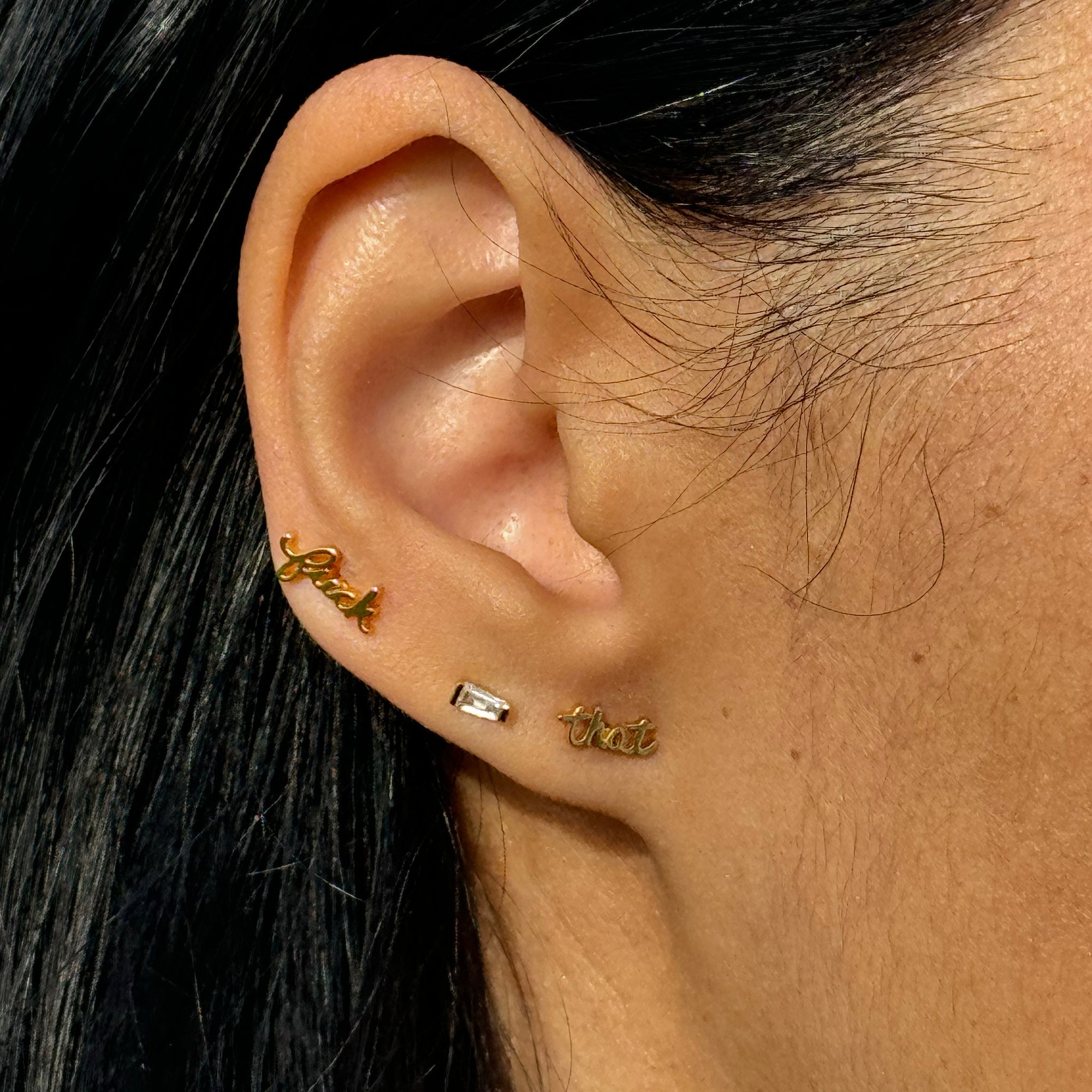Larissa Loden - Baguette Studs -