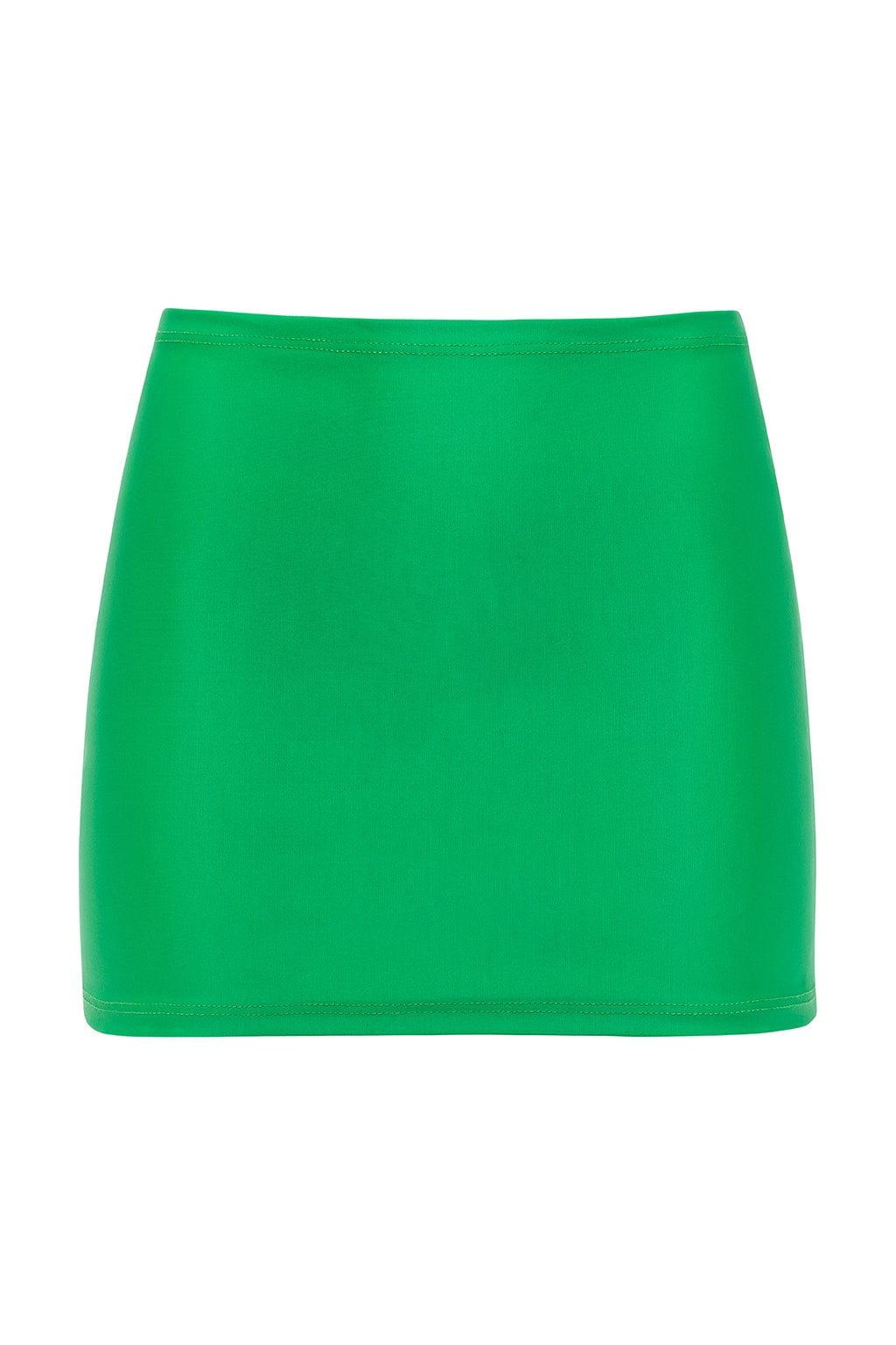 Montce - Emerald Shimmer Micro Skirt -