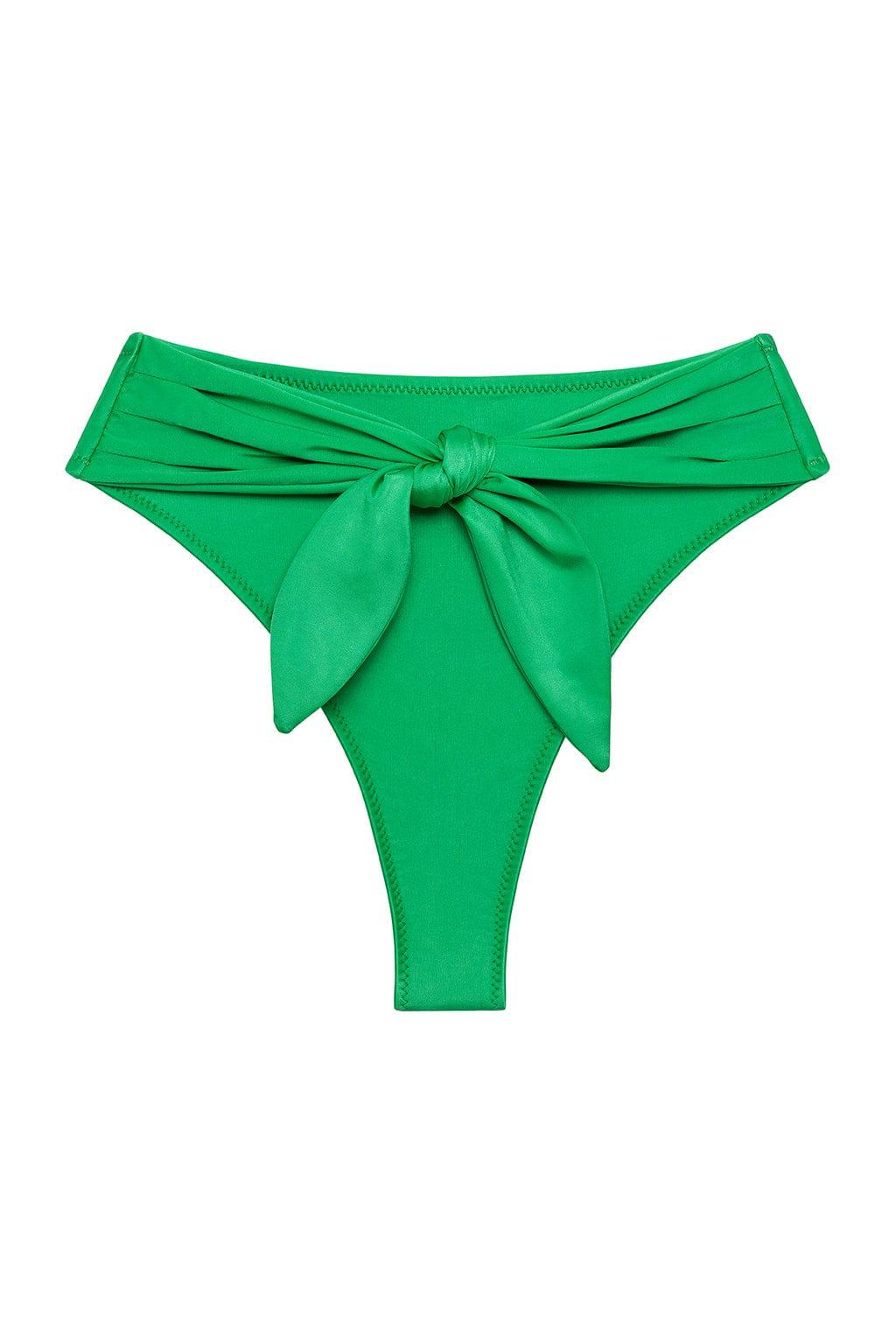Montce - Emerald Shimmer Paula Tie-Up Bikini Bottom -