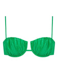 Montce - Emerald Shimmer Petal Bikini Top -
