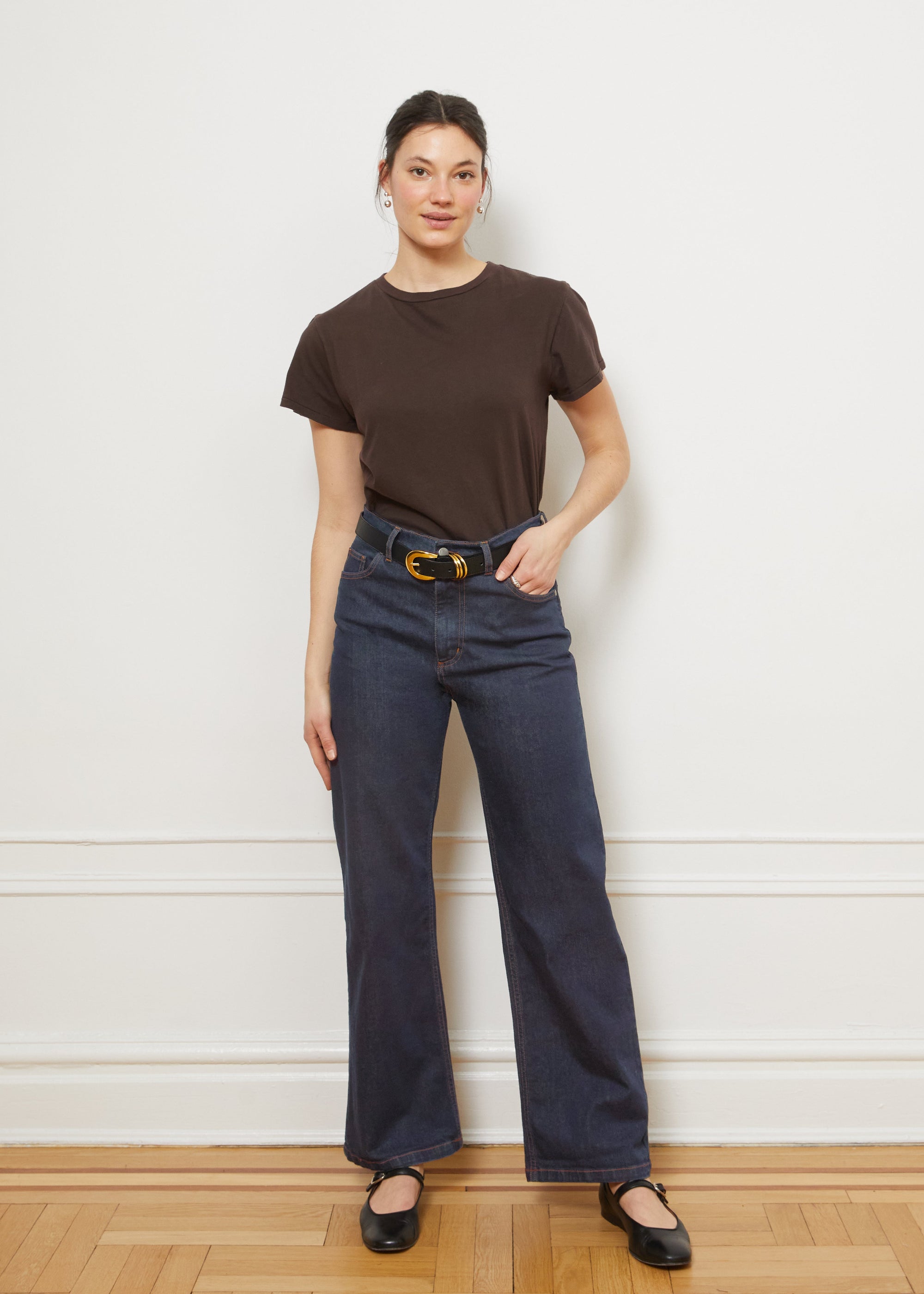 Loup - Carmen Wide Leg Jeans - Dark Indigo -
