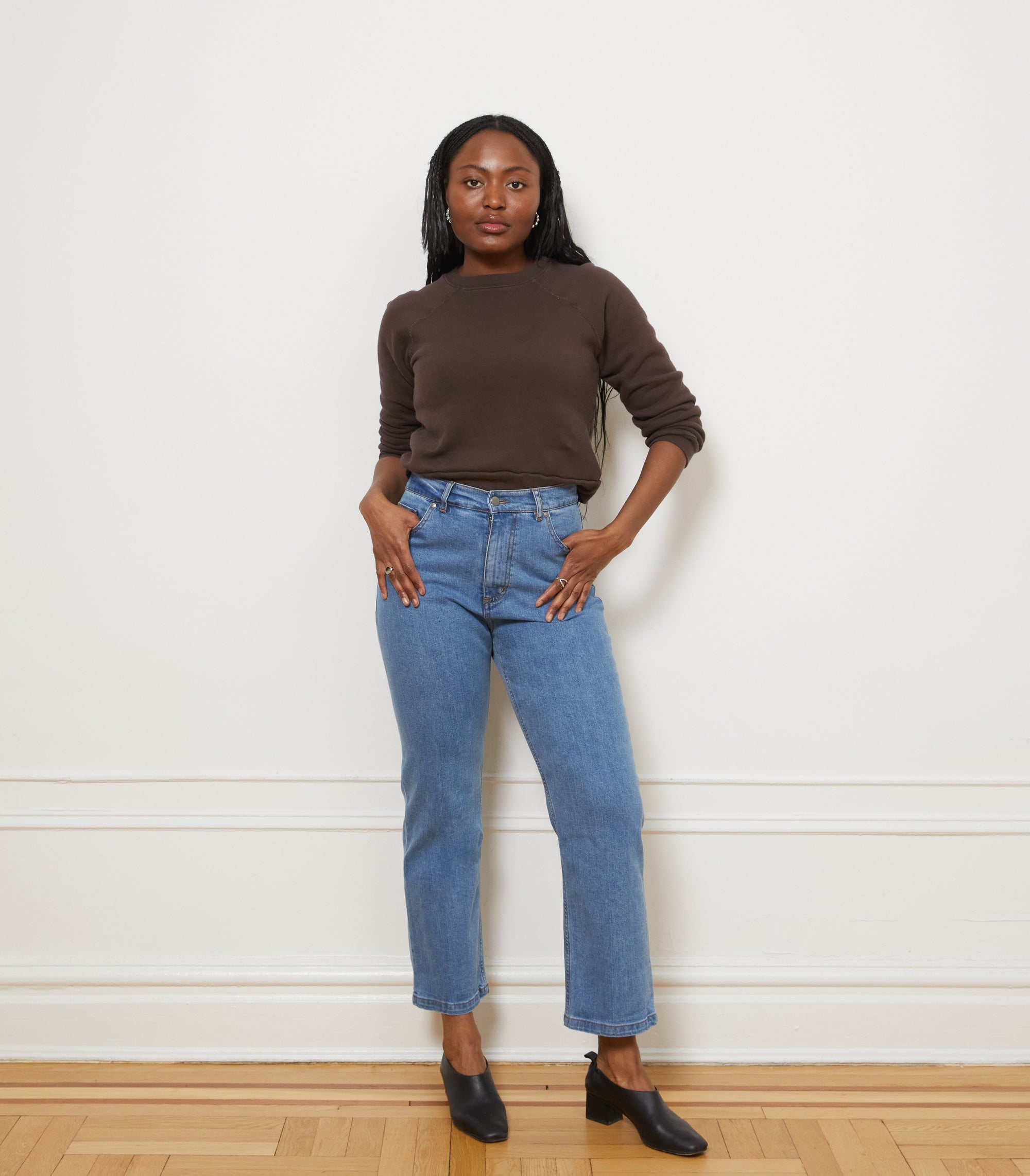 Loup - Vivienne Straight Leg Jeans - Washed Indigo -