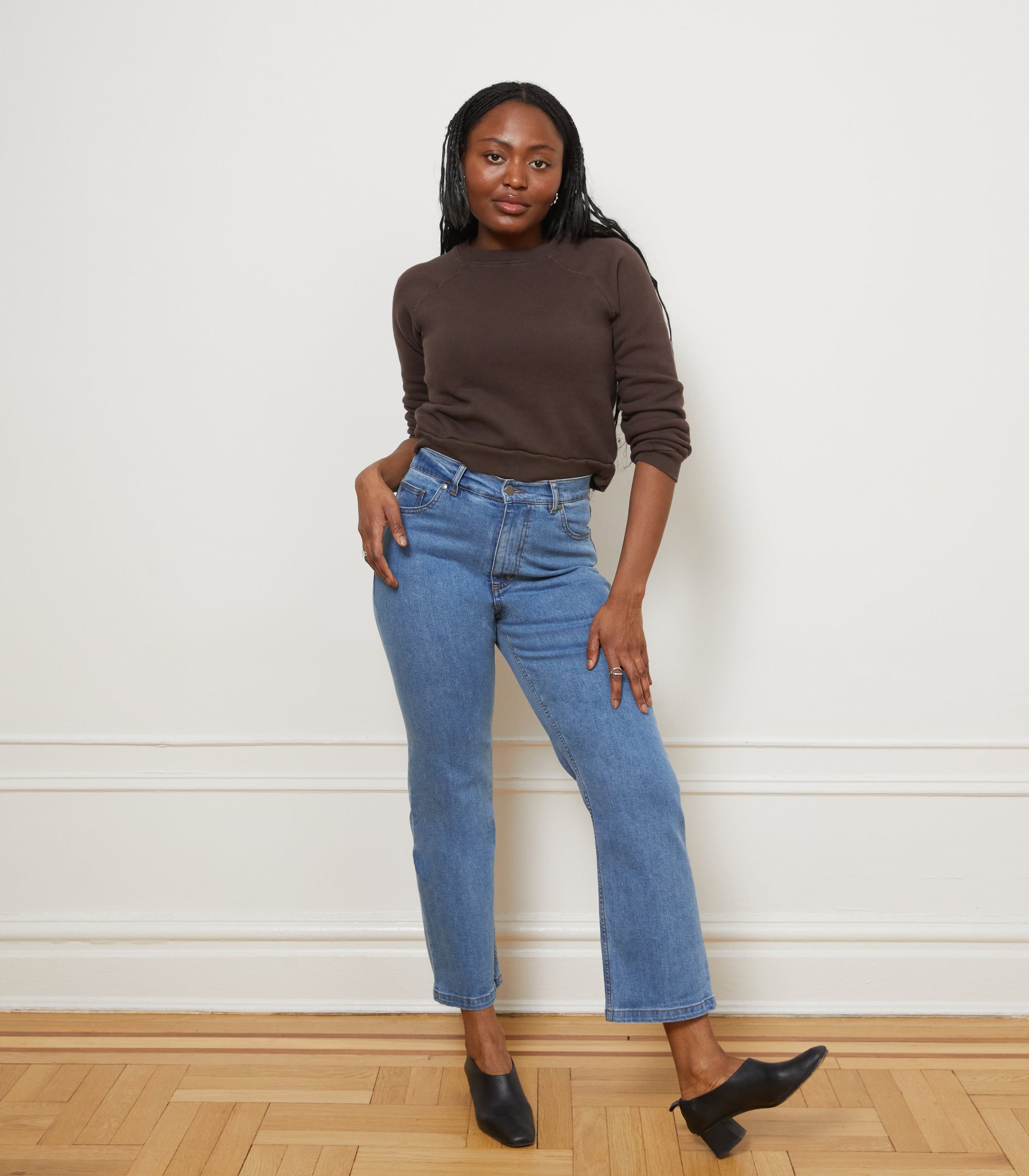 Loup - Vivienne Straight Leg Jeans - Washed Indigo -