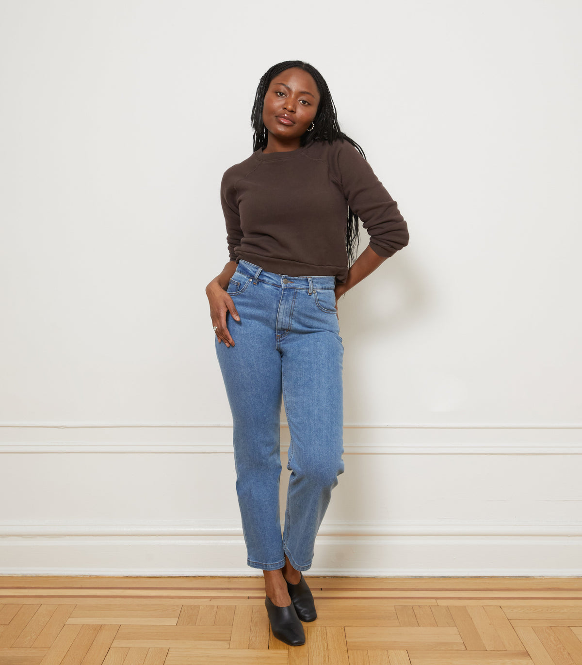 Loup - Vivienne Straight Leg Jeans - Washed Indigo -