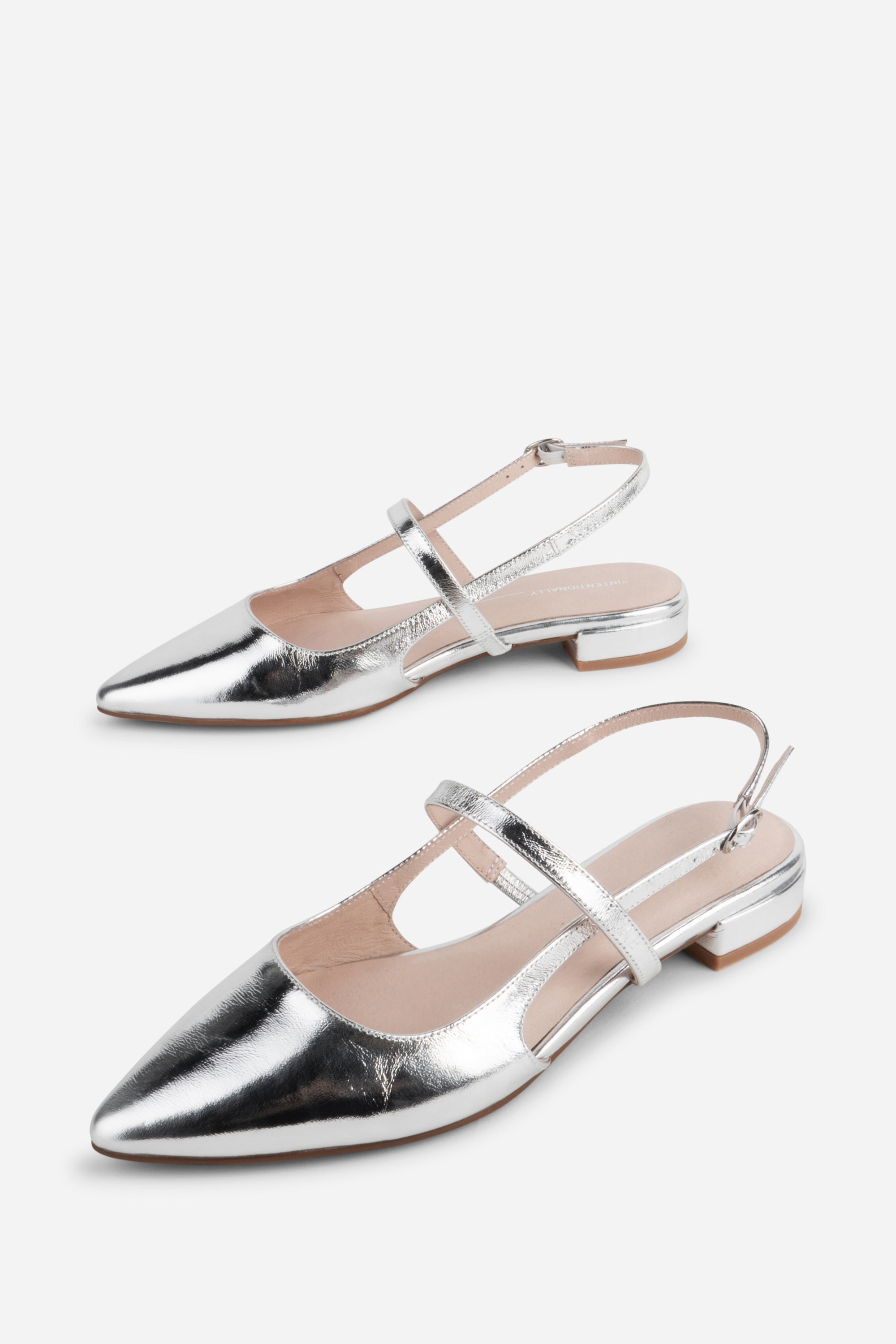Intentionally Blank - Felix Slingback Flat - Silver -