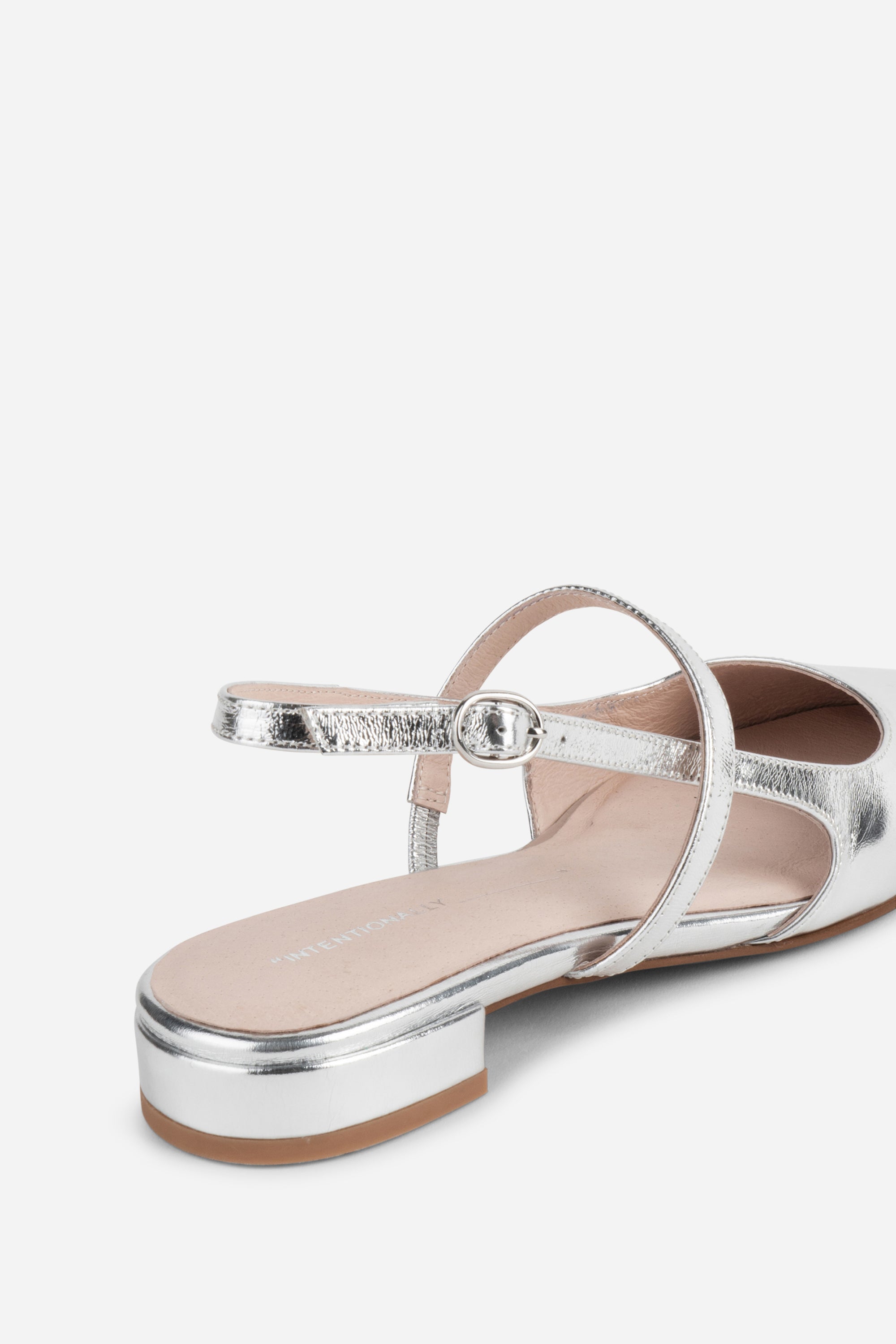 Intentionally Blank - Felix Slingback Flat - Silver -