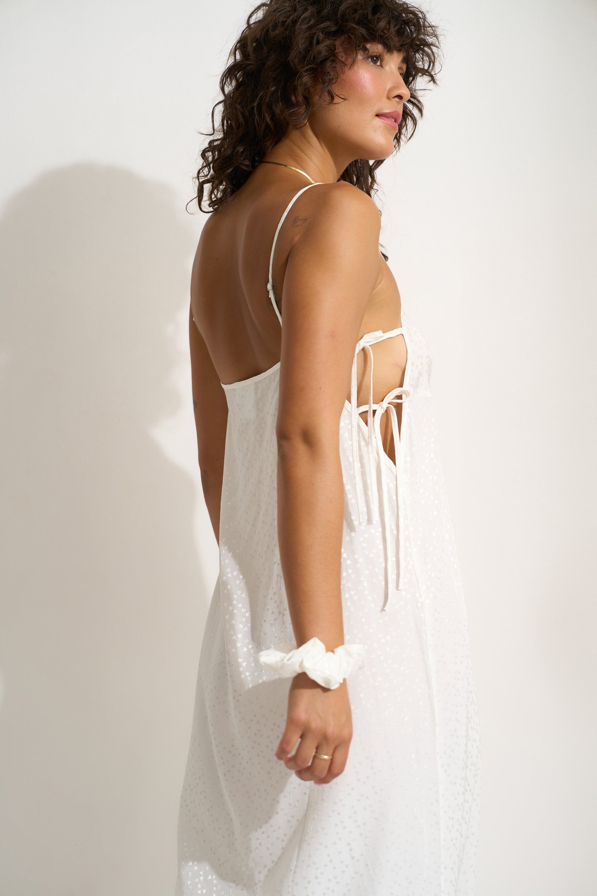 Be Idle - The Flirty Maxi Slip - White -