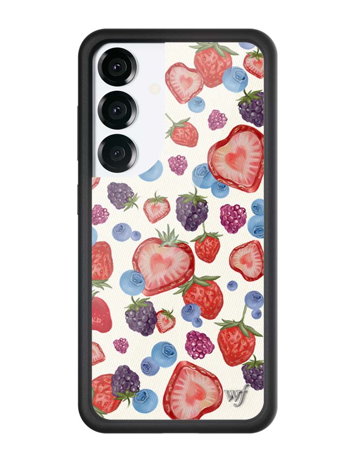 Wildflower Galaxy S25 case Fruit Tart Blueberries Cute