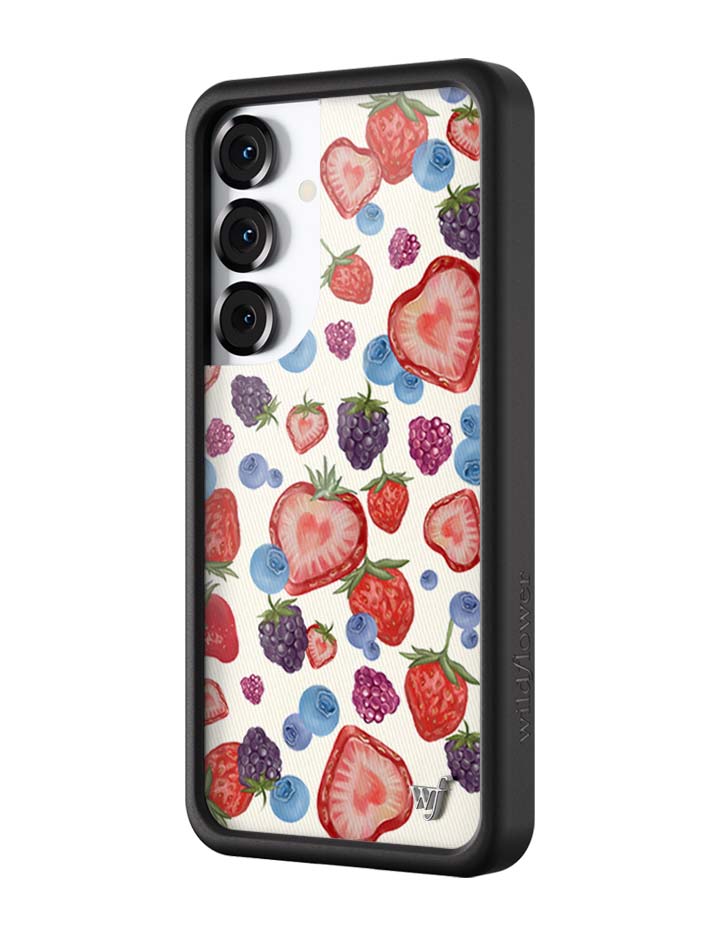Wildflower Galaxy S25 case Fruit Tart Blueberries Cute