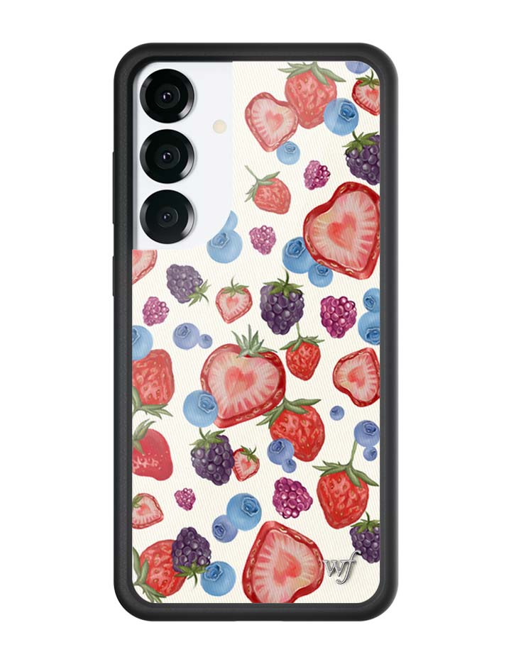 Wildflower Galaxy S25 case Plus Fruit Tart Blueberries Cute