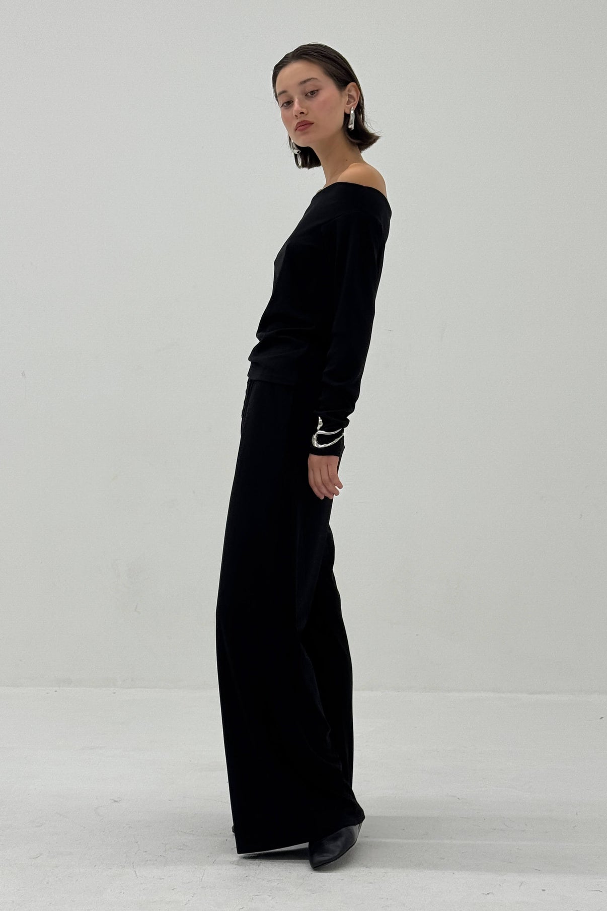 Find Me Now - Button Lounge Pants - Black -