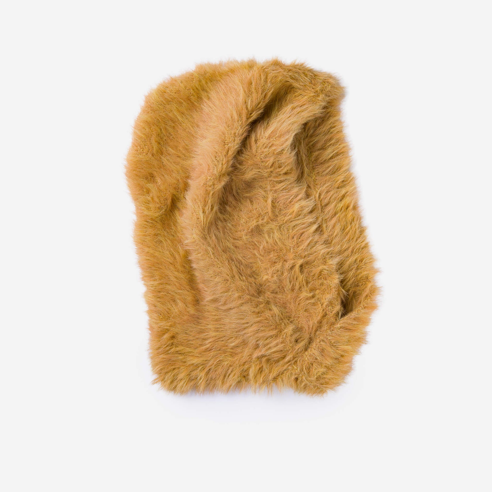 Verloop - Faux Fur Knit Hood - Camel