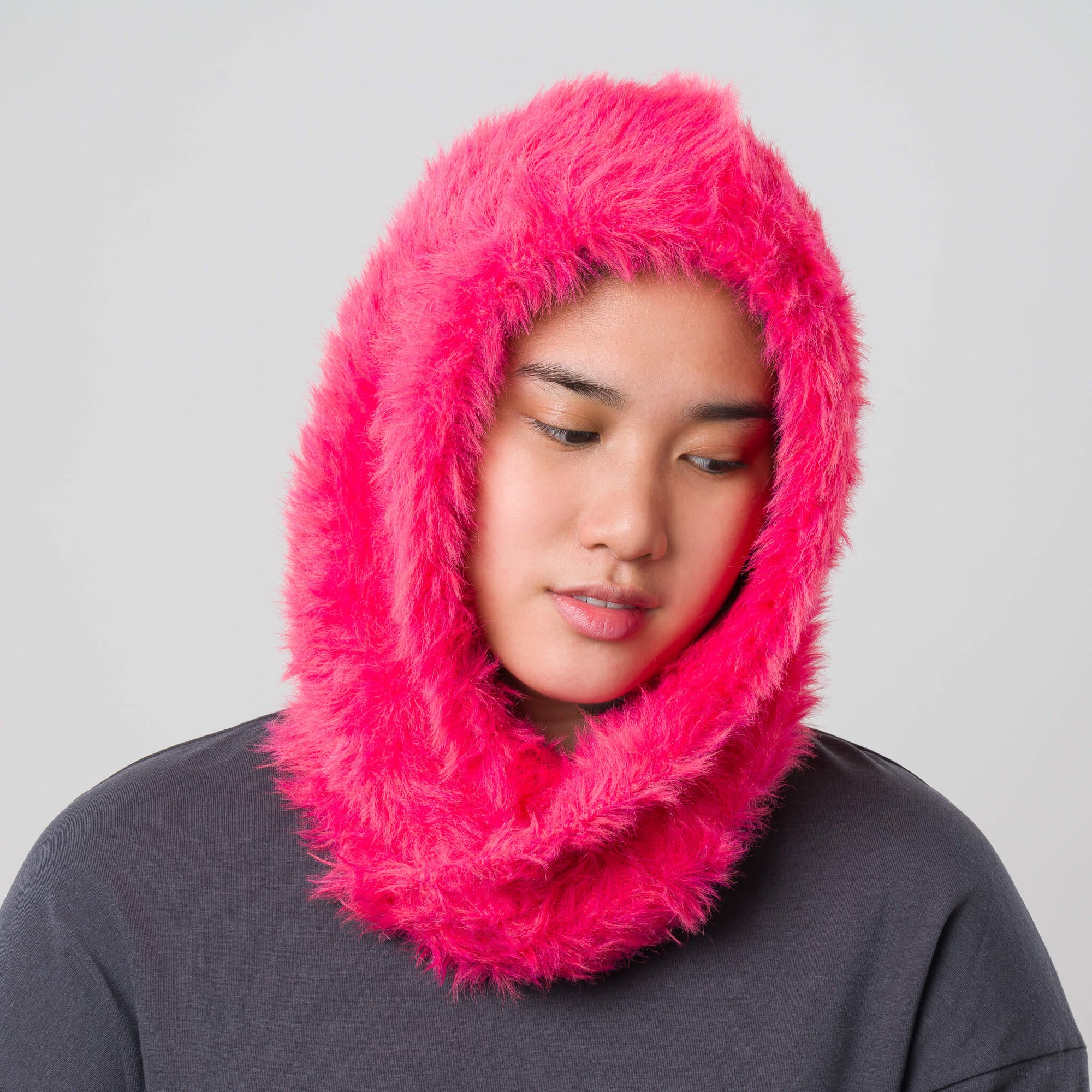 Verloop - Faux Fur Knit Hood -