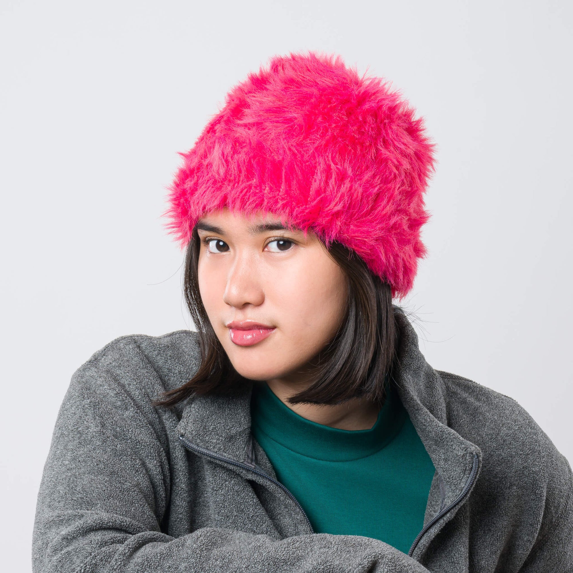 Verloop - Faux Fur Knit Beanie -