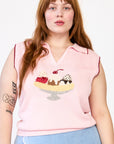 Rachel Antonoff - Split Sleeveless Polo -
