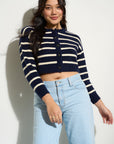 Callahan Knitwear - Fiona Cardigan - Navy -
