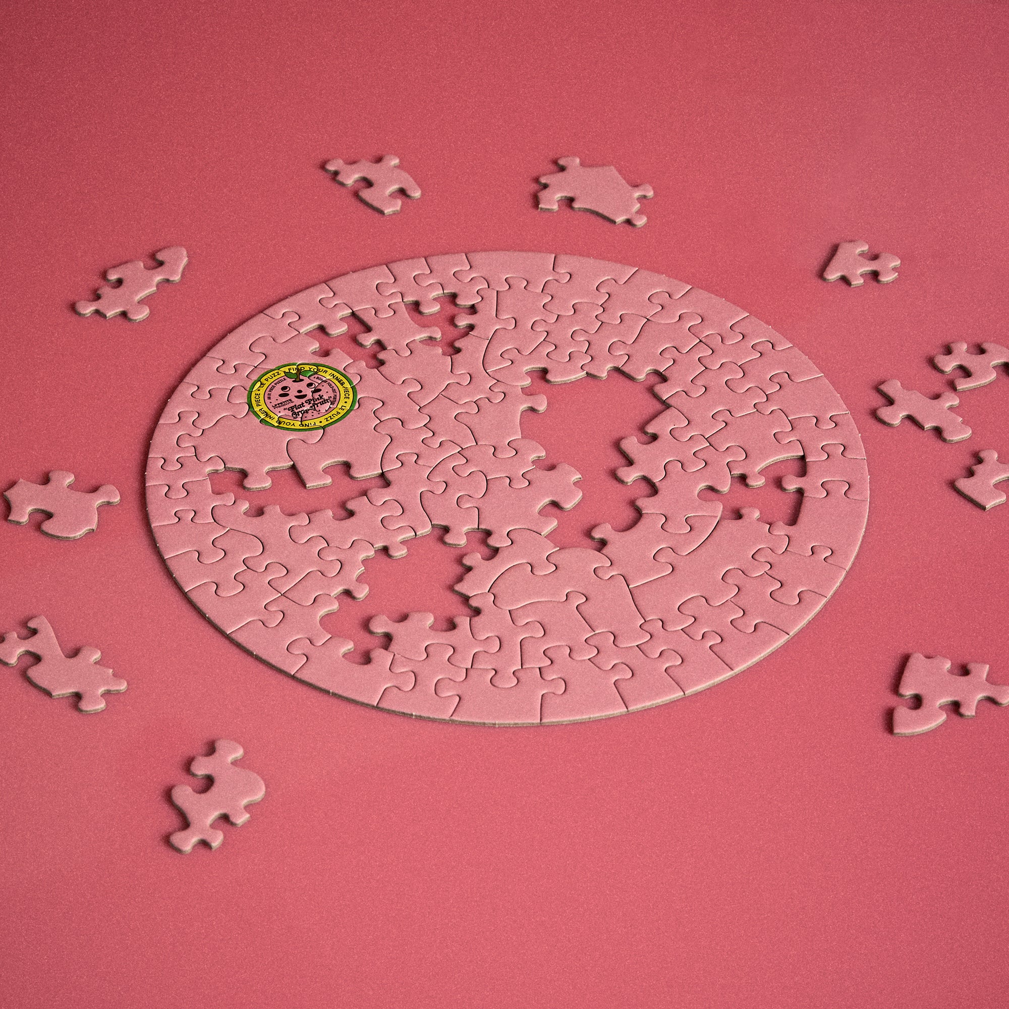 Le Puzz - Flat Pink Grapefruit Puzzle -