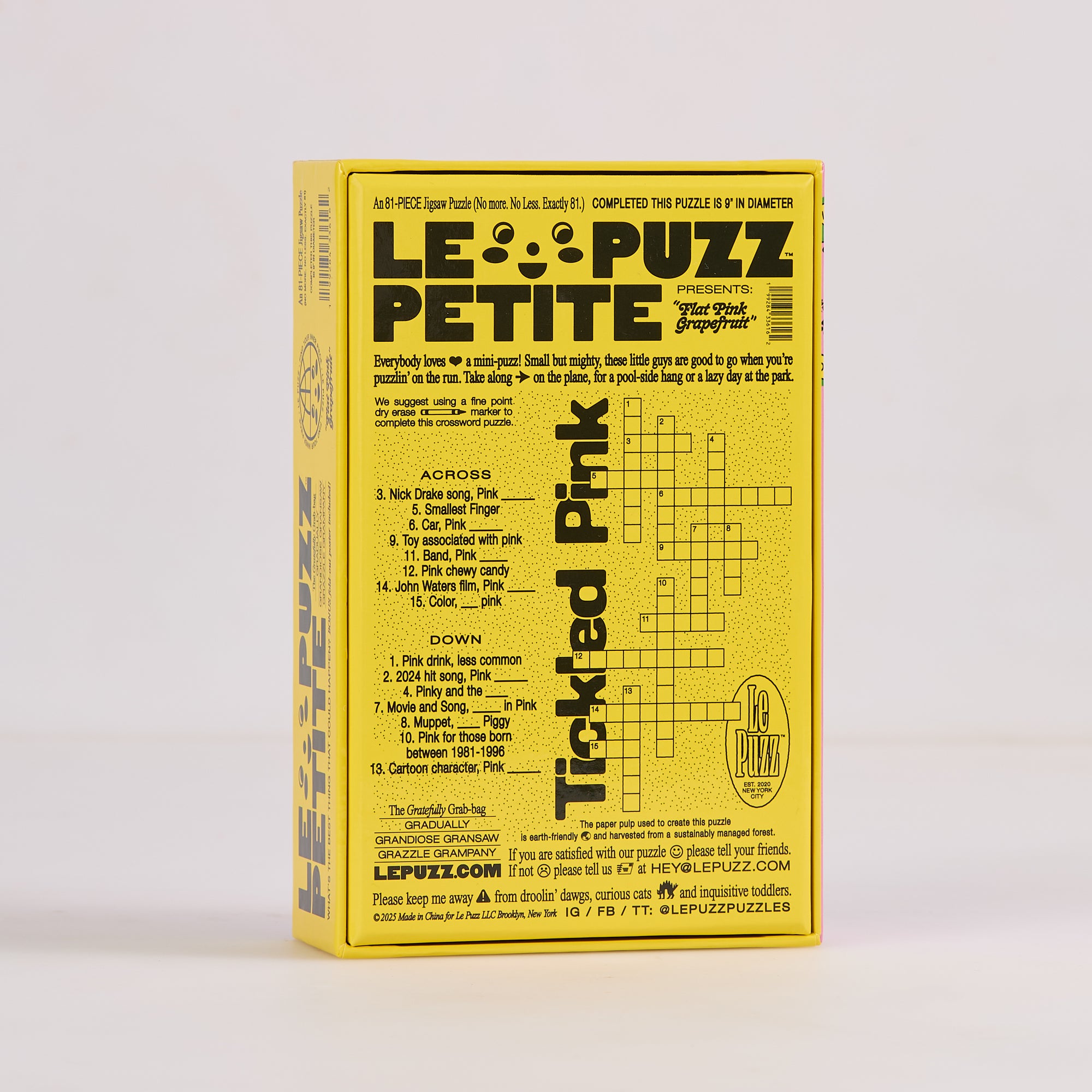 Le Puzz - Flat Pink Grapefruit Puzzle -