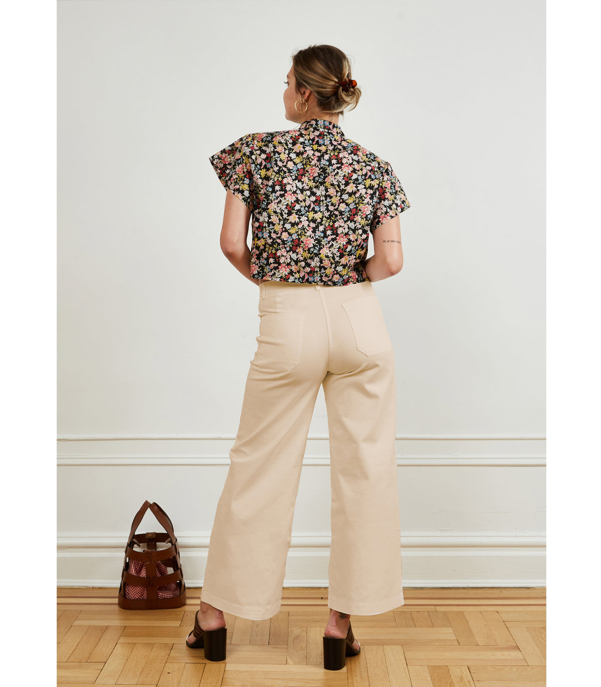 Loup - Toni Wide Ankle Pants - Sand -