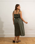 Loup - Penelope Tie Strap Dress - Dark Floral -