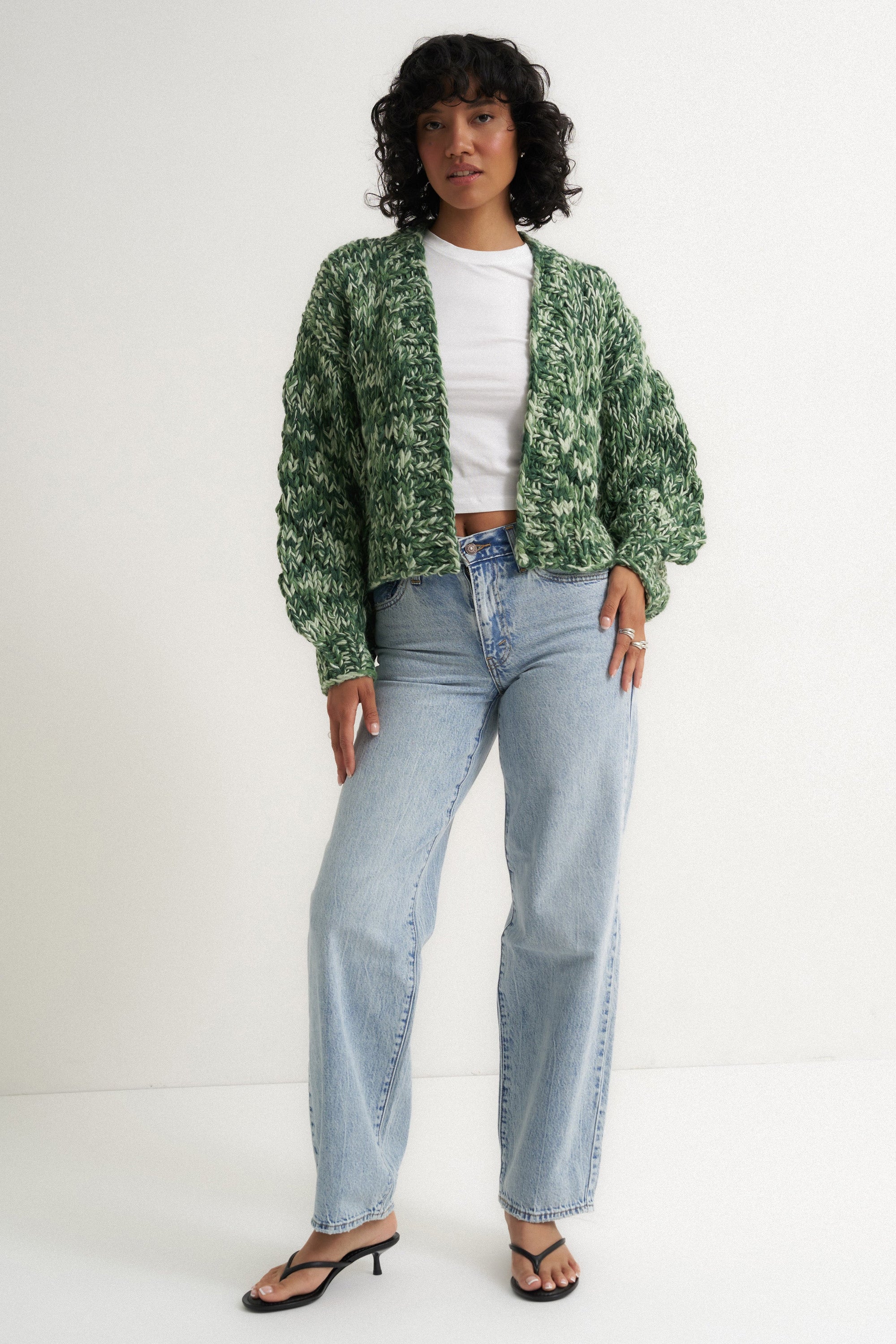 Callahan Knitwear - Gigi Cardigan - Green Multi -