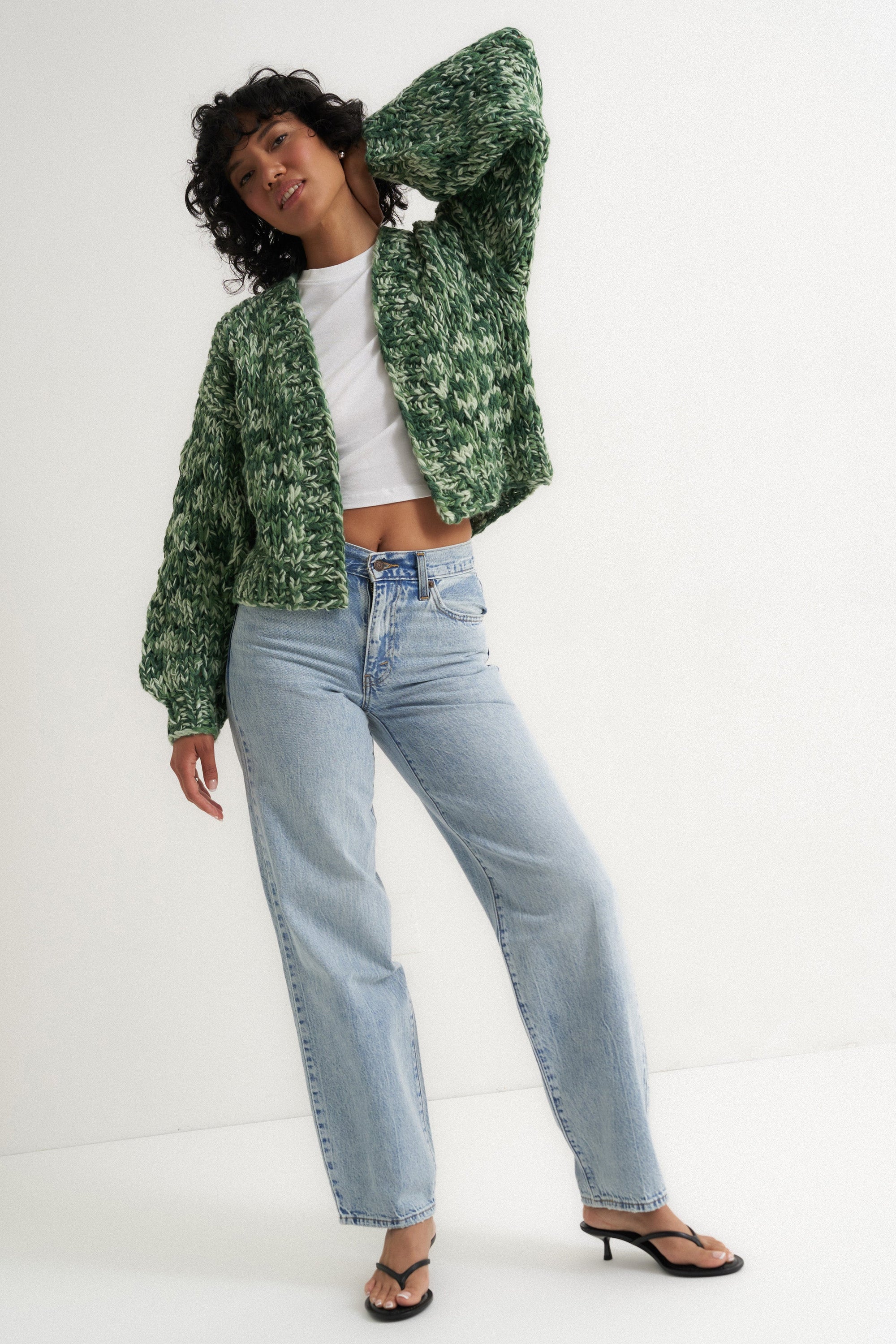 Callahan Knitwear - Gigi Cardigan - Green Multi -