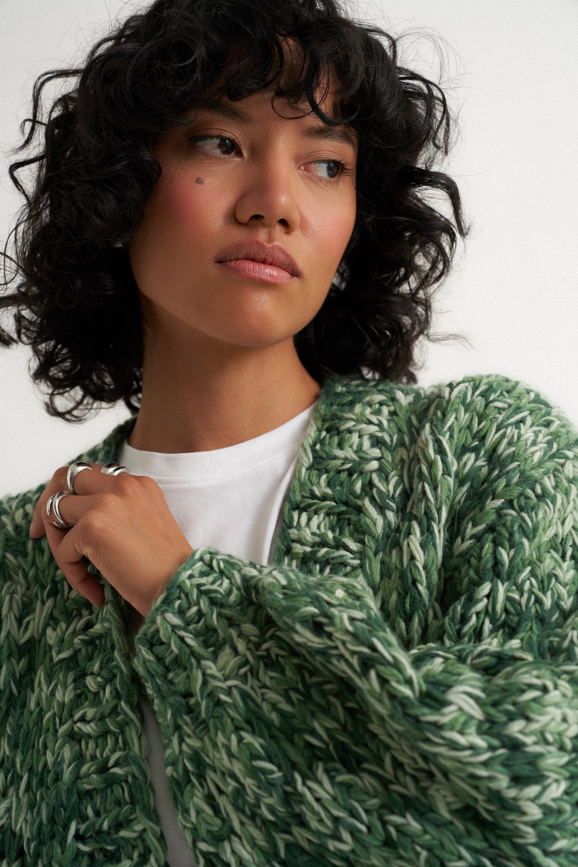 Callahan Knitwear - Gigi Cardigan - Green Multi -