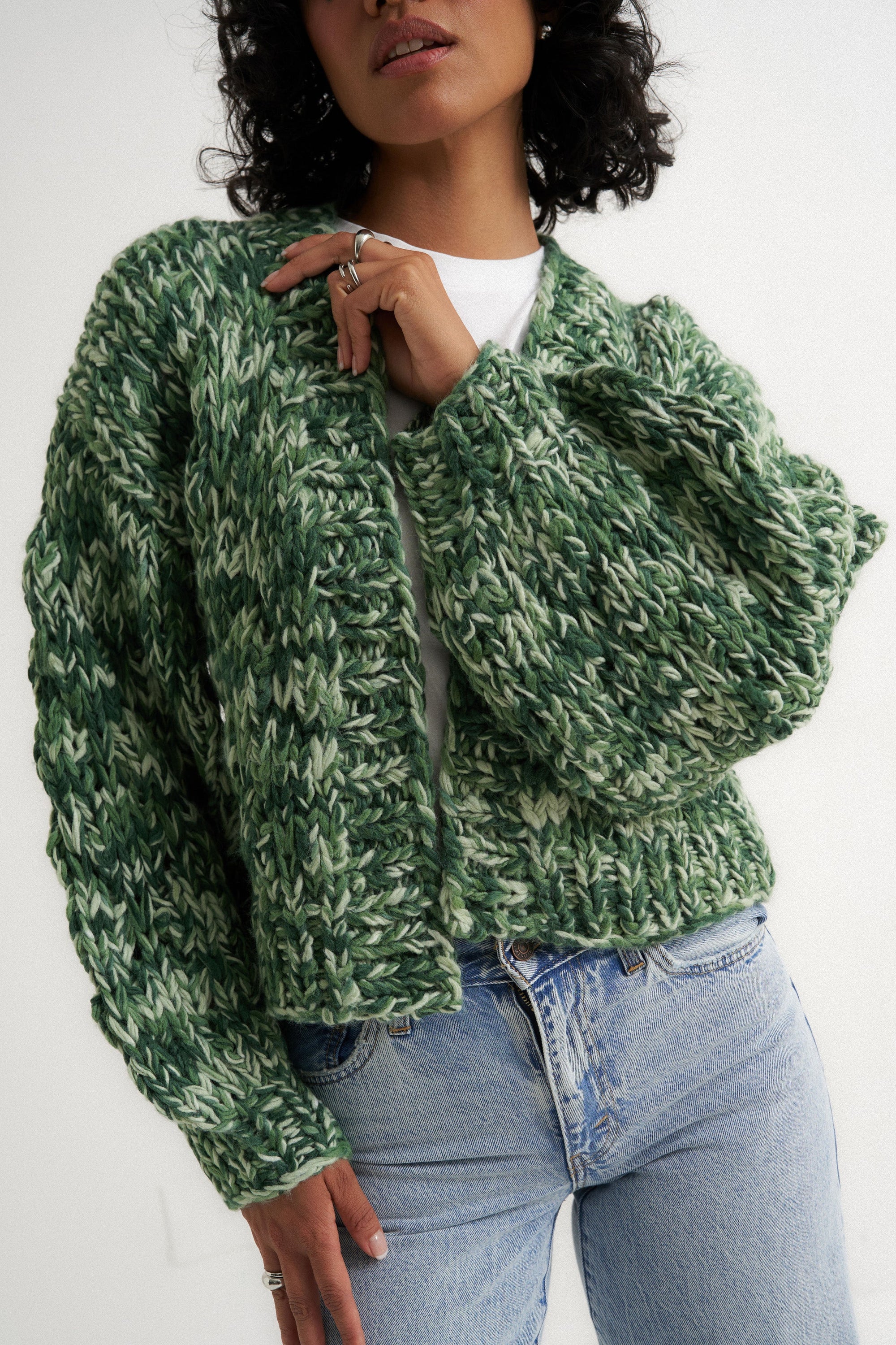 Callahan Knitwear - Gigi Cardigan - Green Multi -