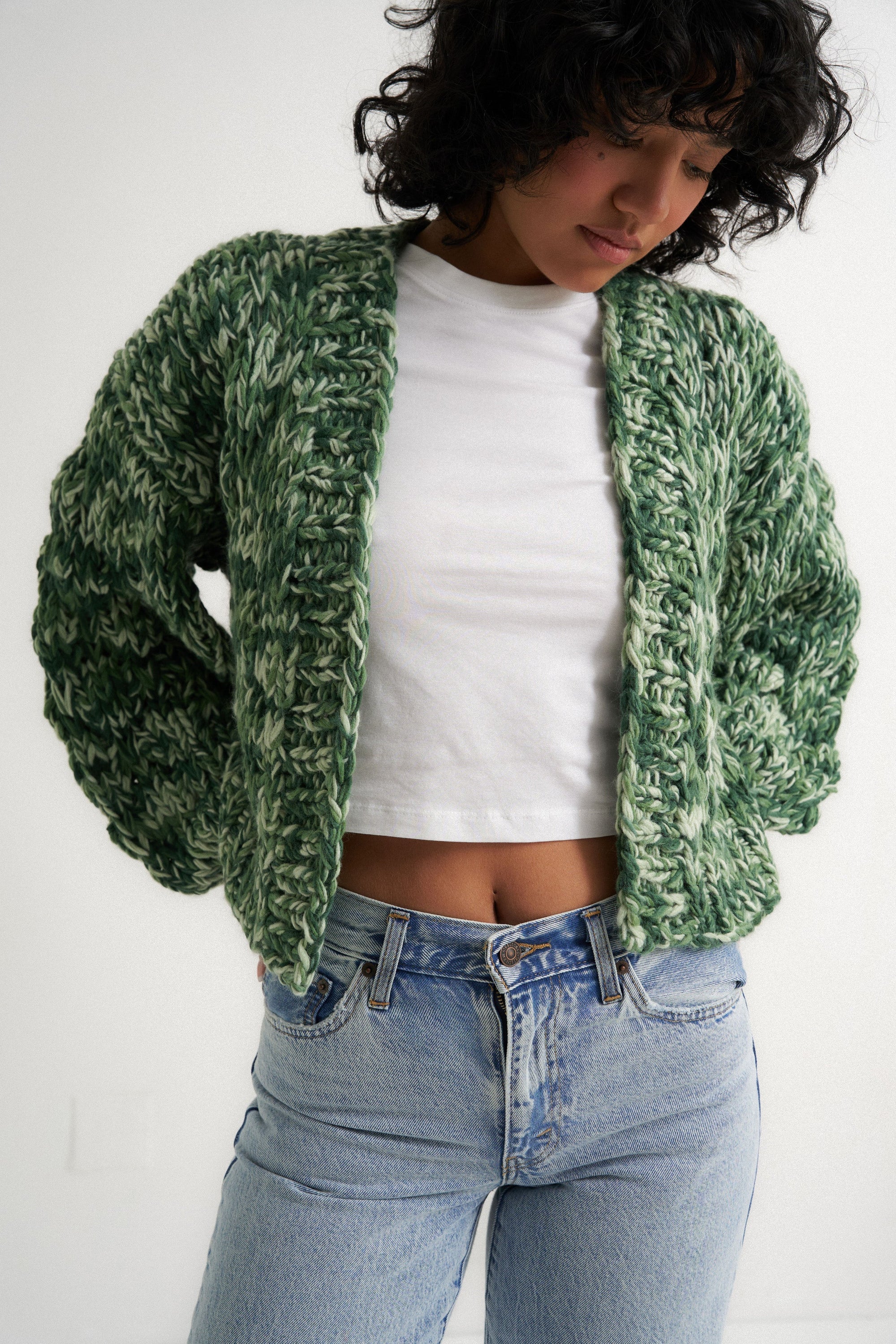Callahan Knitwear - Gigi Cardigan - Green Multi -