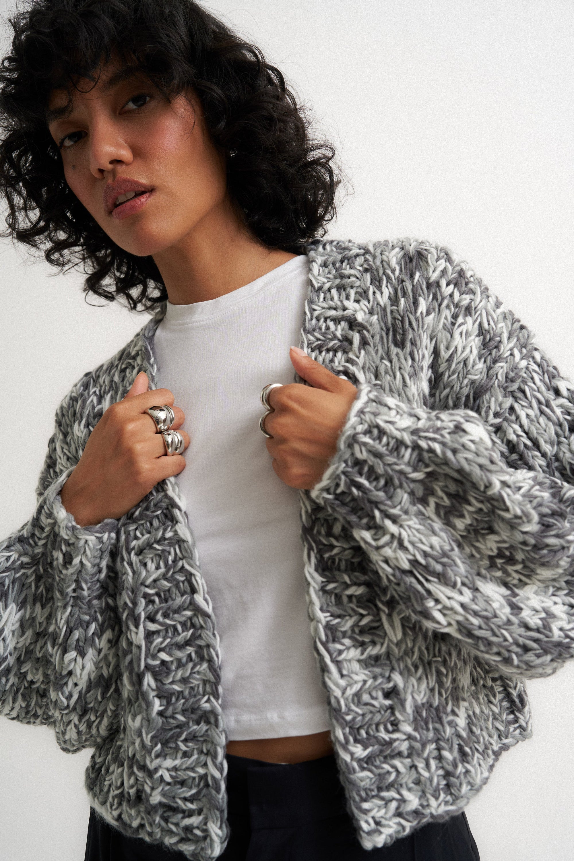 Callahan Knitwear - Gigi Cardigan - Black Multi -