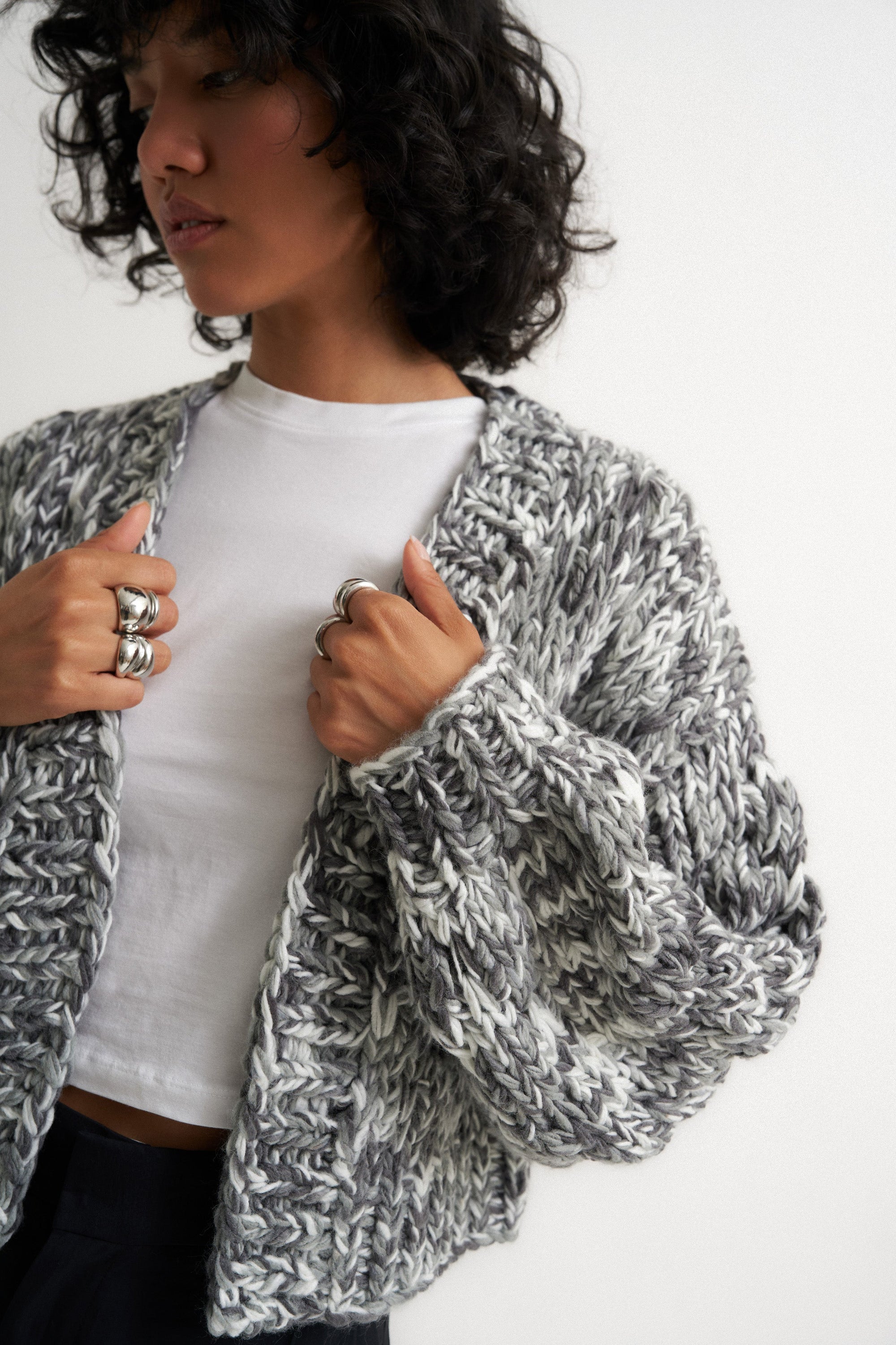 Callahan Knitwear - Gigi Cardigan - Black Multi -