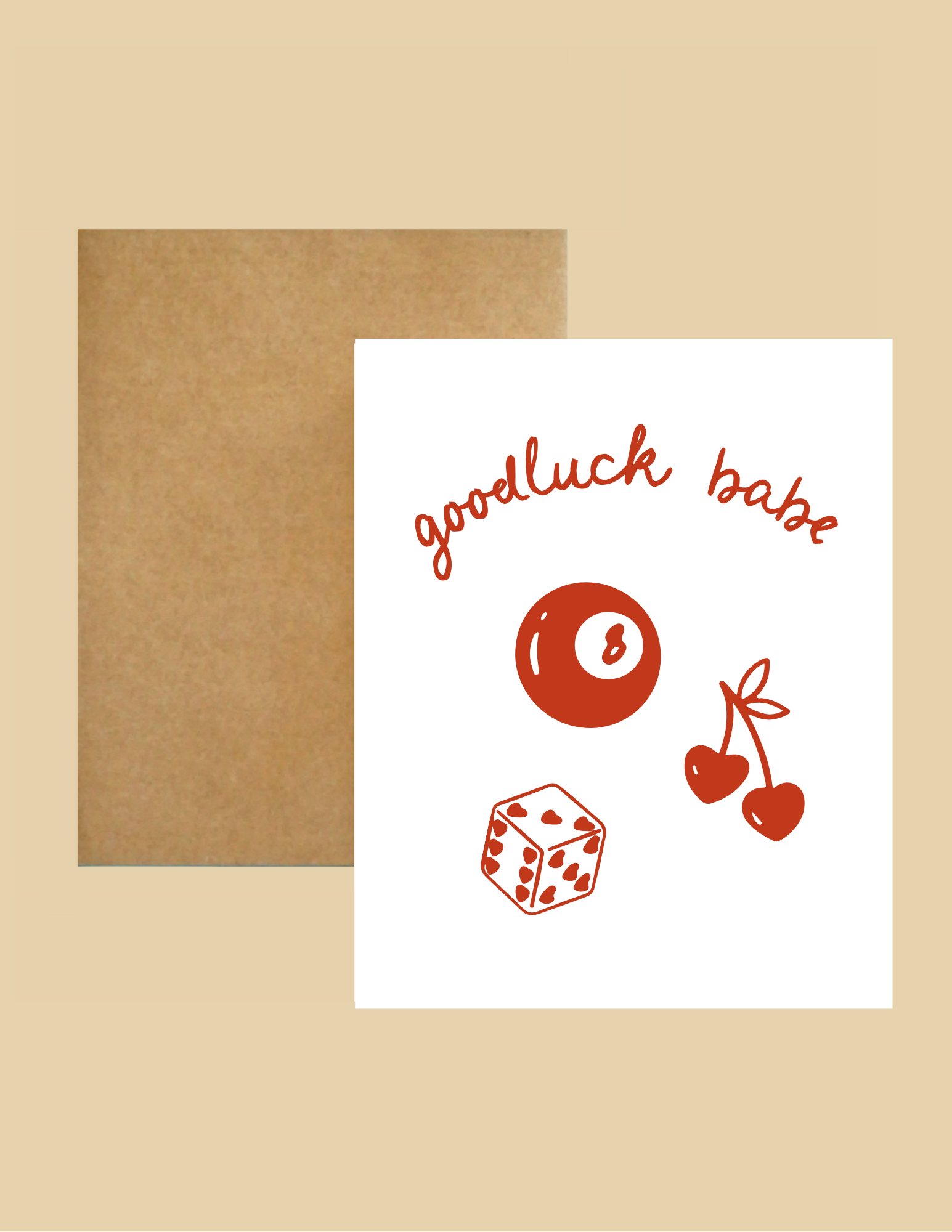 Nice Paper - Greeting Card - Goodluck -