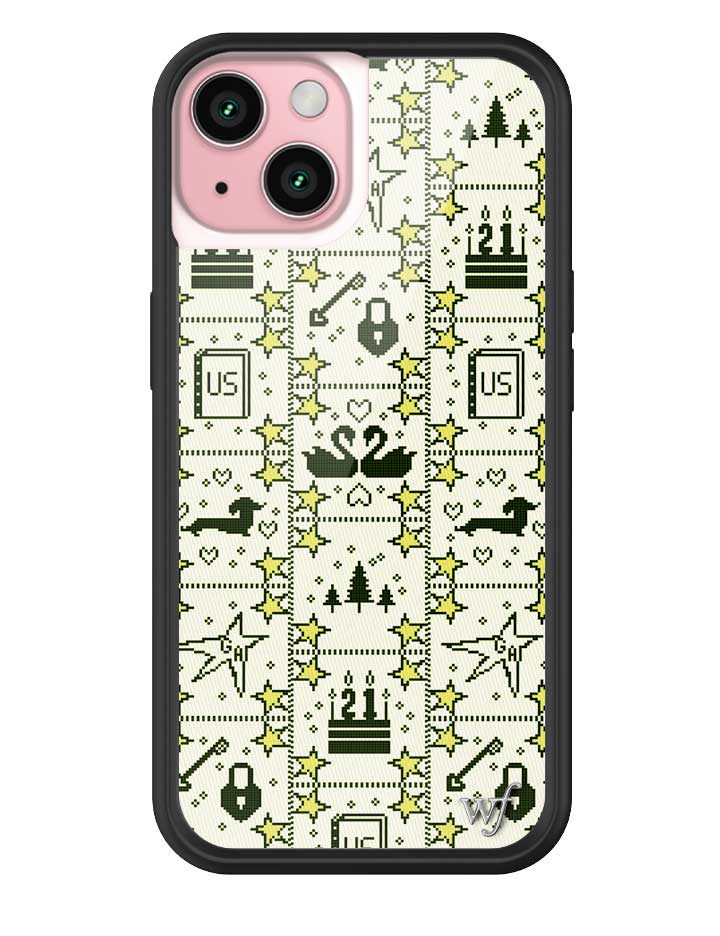 Wildflower iPhone case 15 Gracie Abrams Black Hearts