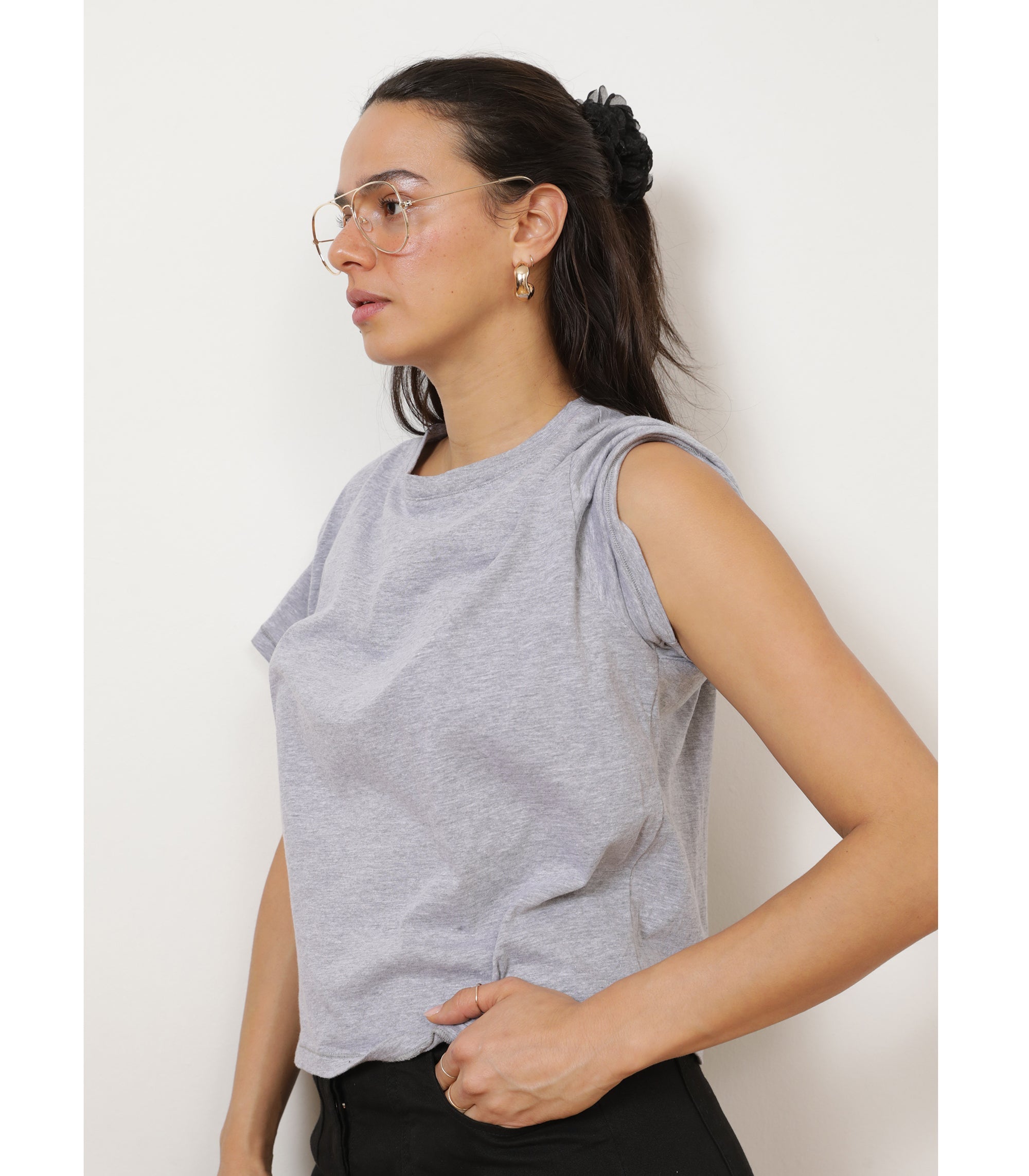 Loup - Bessette Soft Washed Tee - Heather Gray -