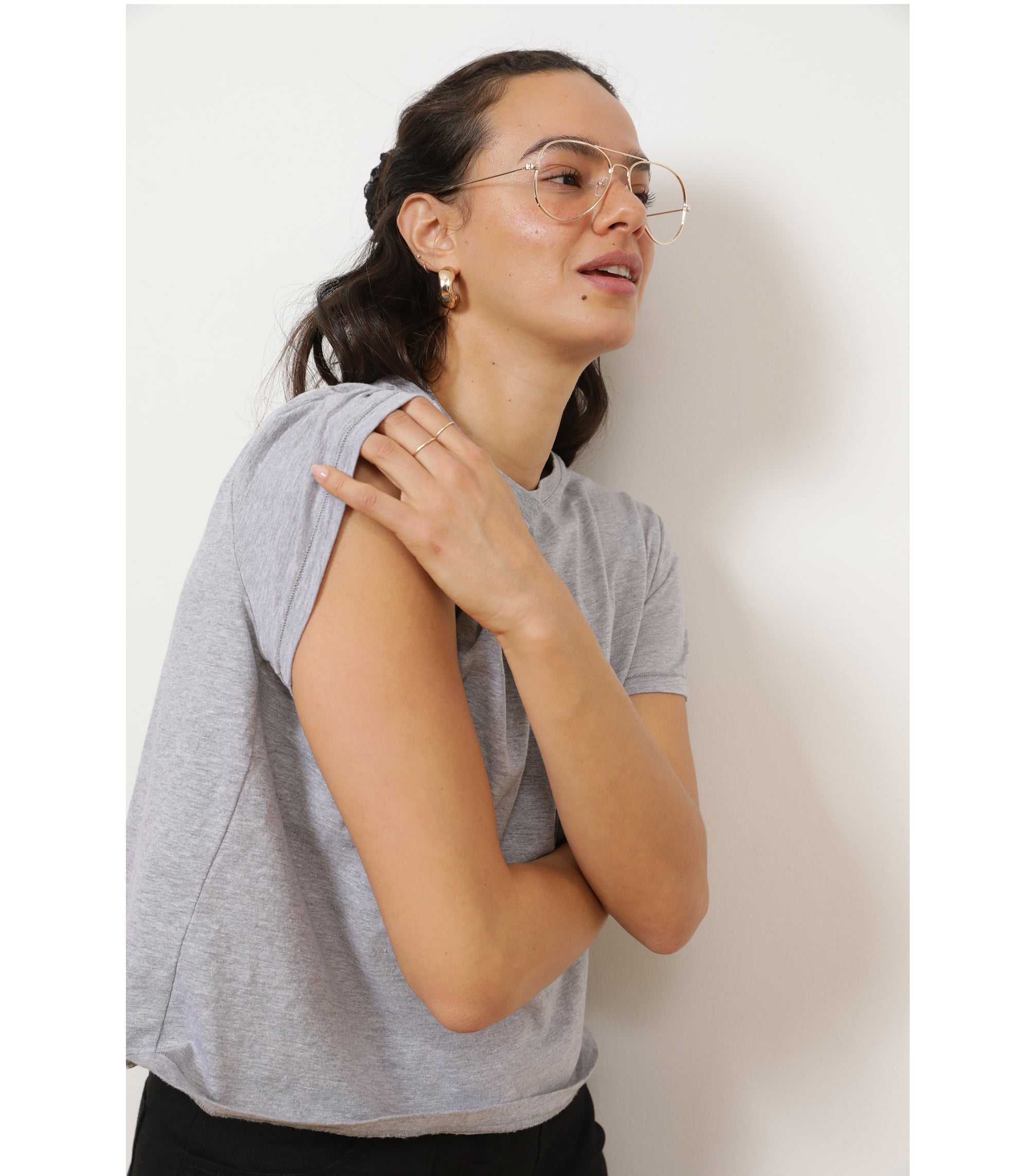 Loup - Bessette Soft Washed Tee - Heather Gray -